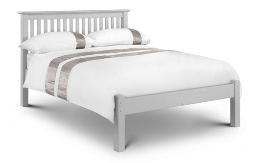 Julian Bowen Barcelona Dove Grey Double Bed  Low Foot End