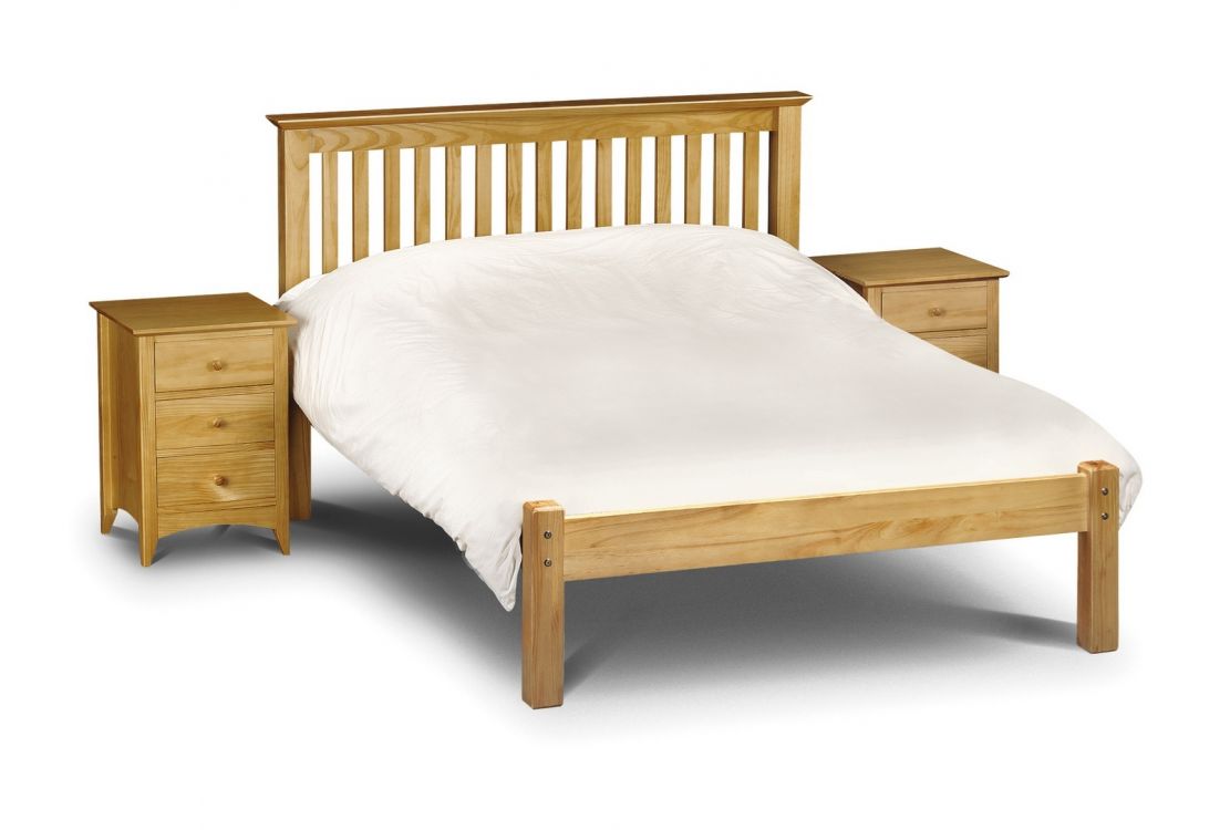 Julian Bowen Barcelona Pine Double Bed Low Foot End Pine