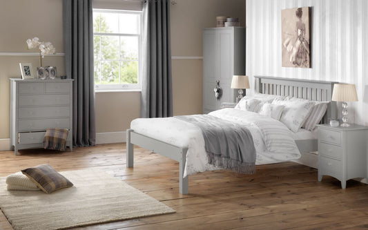 Julian Bowen Barcelona Single Bed Low Foot End Dove Grey