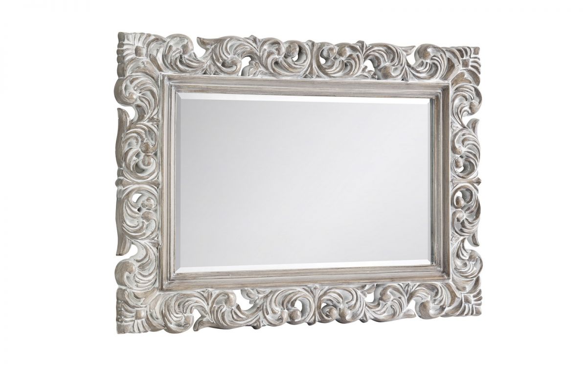 Julian Bowen Baroque Distressed Wall Mirror