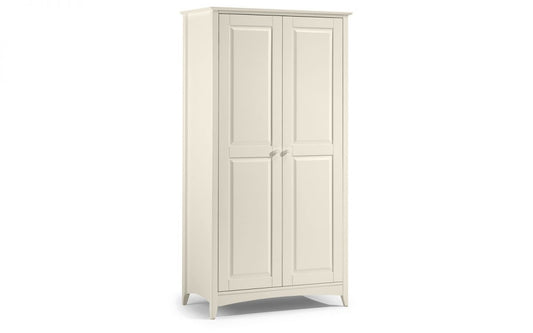 Julian Bowen Cameo 2 Door Wardrobe Stone White