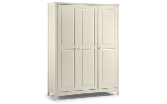 Julian Bowen Cameo 3 Door Wardrobe Stone White