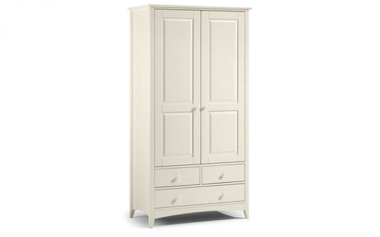 Julian Bowen Cameo Combination Wardrobe Stone White