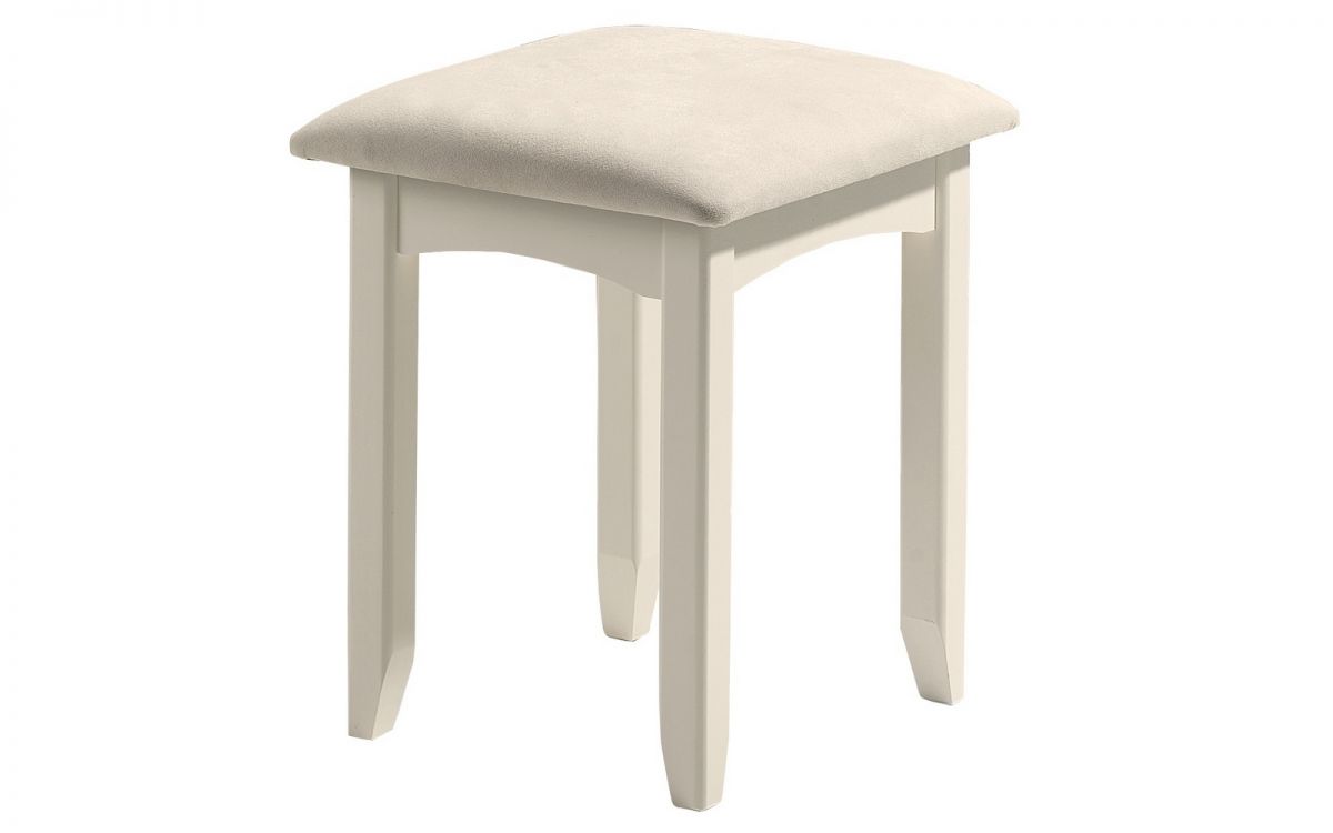 Julian Bowen Cameo Dressing Stool Stone White