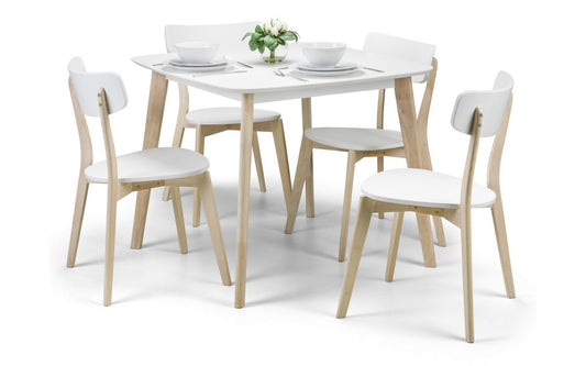 Julian Bowen Casa White Square Dining Table