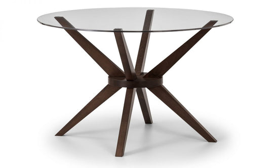 Julian Bowen Chelsea Glass Dining Table 120cm