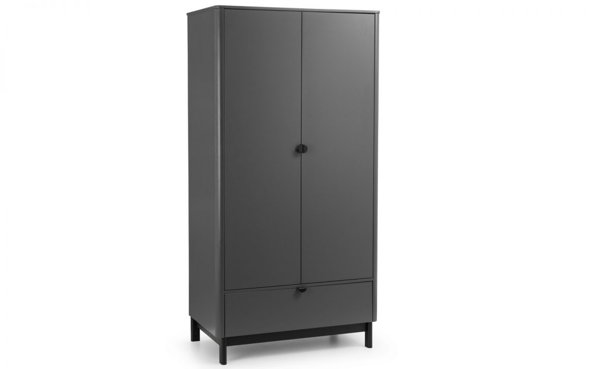 Julian Bowen Chloe 2 Door 1 Drawer Wardrobe