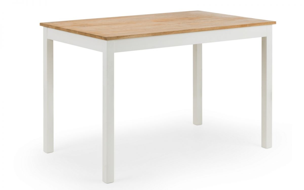 Julian Bowen Coxmoor Ivory & Oak Rectangular Dining Table