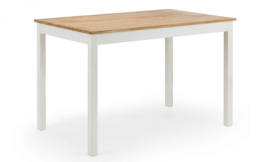 Julian Bowen Coxmoor Ivory & Oak Rectangular Dining Table