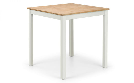 Julian Bowen Coxmoor Ivory Oak Square Dining Table