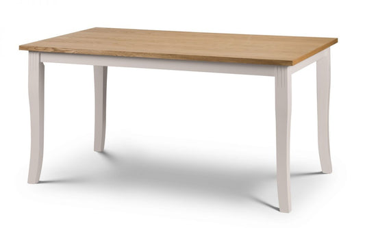 Julian Bowen Davenport Oak & Grey Dining Table