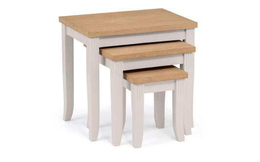 Julian Bowen Davenport Nest of Tables - Elephant Grey