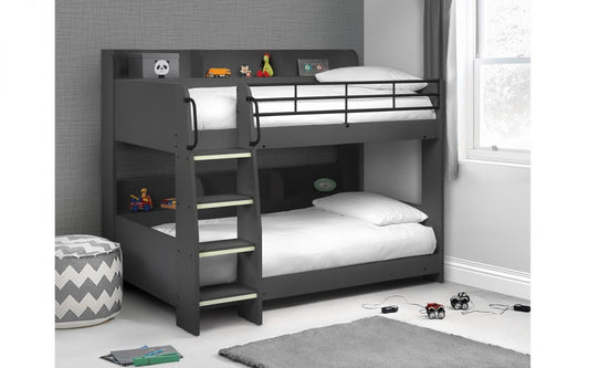 Julian Bowen Domino Bunk Bed Anthracite