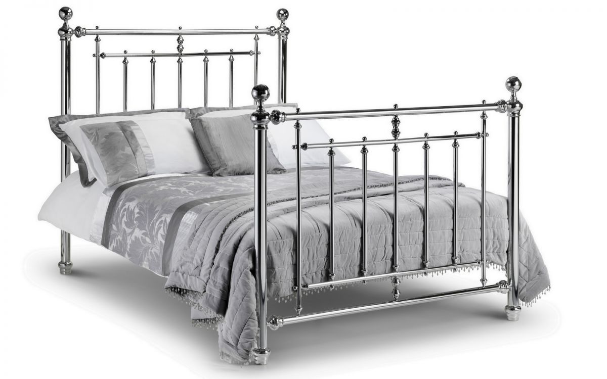 Julian Bowen Empress Chrome Double Bed