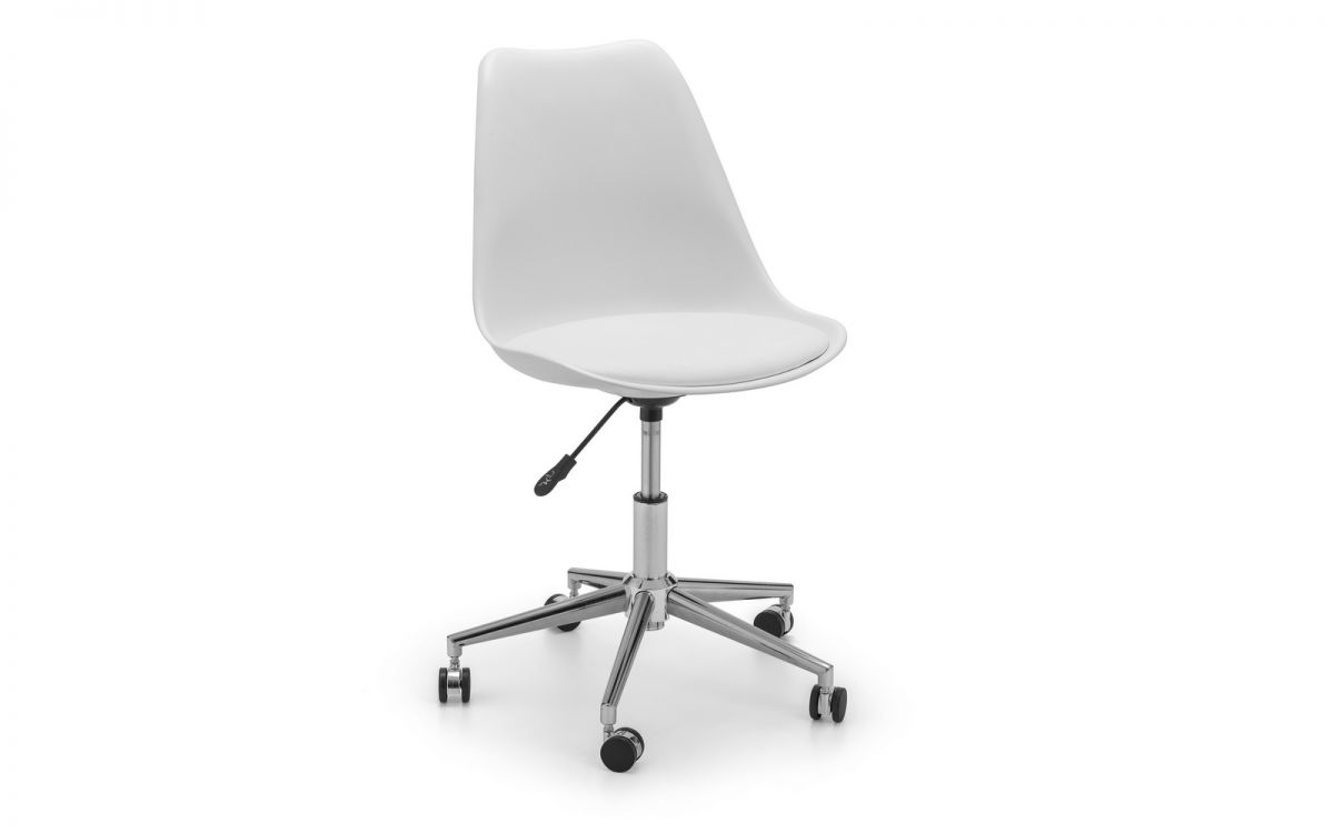 Julian Bowen Erika Office Chair - White/Chrome