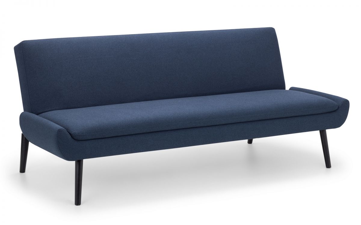 Julian Bowen Gaudi Curled Base Sofabed - Blue