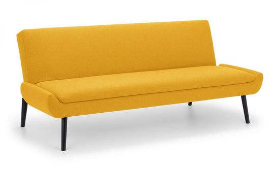 Julian Bowen Gaudi Curled Base Sofabed - Mustard