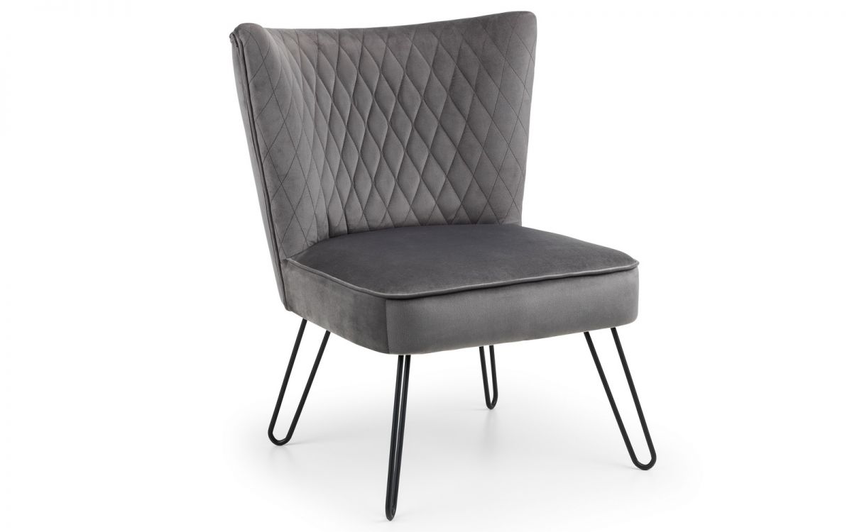 Julian Bowen Grey Lisbon Chair