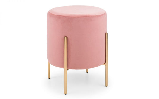 Julian Bowen Harrogate Stool - Dusky Pink