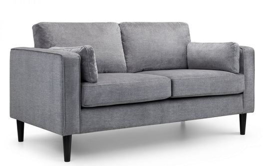 Julian Bowen Hayward 2 Seater Sofa - Dark Grey Chenille