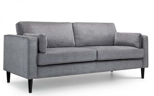 Julian Bowen Hayward 3 Seater Sofa - Dark Grey Chenille