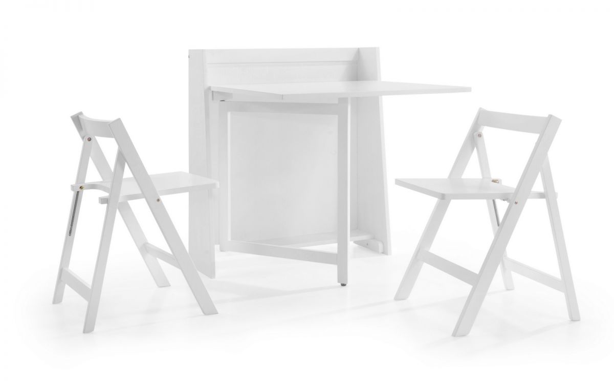 Julian Bowen Helsinki White Dining Set