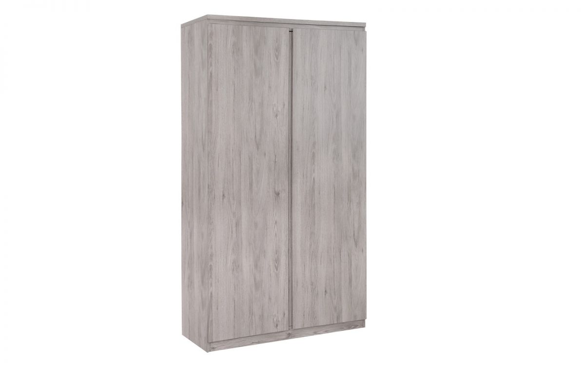 Julian Bowen Jupiter 2 Door Wardrobe Grey Oak