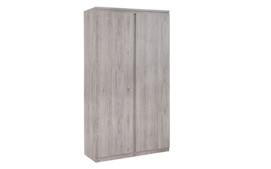 Julian Bowen Jupiter 2 Door Wardrobe Grey Oak