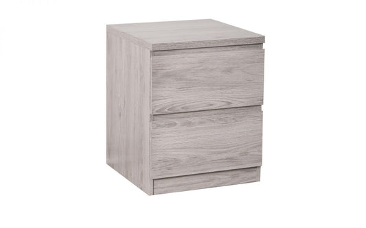 Julian Bowen Jupiter Grey Oak 2 Drawer Bedside