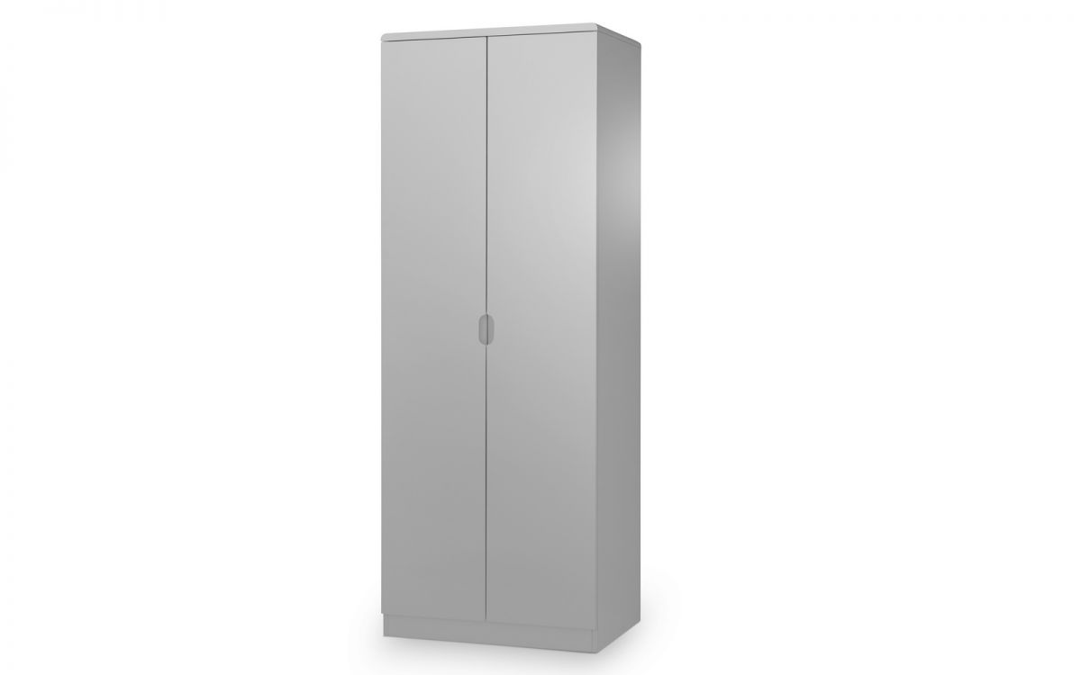 Julian Bowen Manhattan 2 Door Wardrobe - Grey