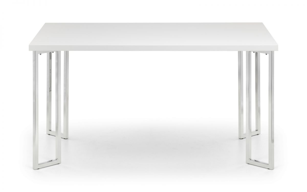 Julian Bowen Manhattan White Dining Table