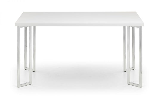 Julian Bowen Manhattan White Dining Table