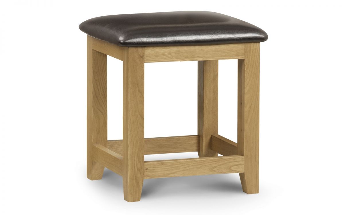 Julian Bowen Marlborough Oak Dressing Stool