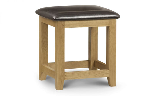 Julian Bowen Marlborough Oak Dressing Stool