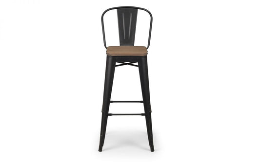 Julian Bowen Metal Grafton Bar Stool