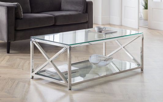 Julian Bowen Miami Coffee Table Silver