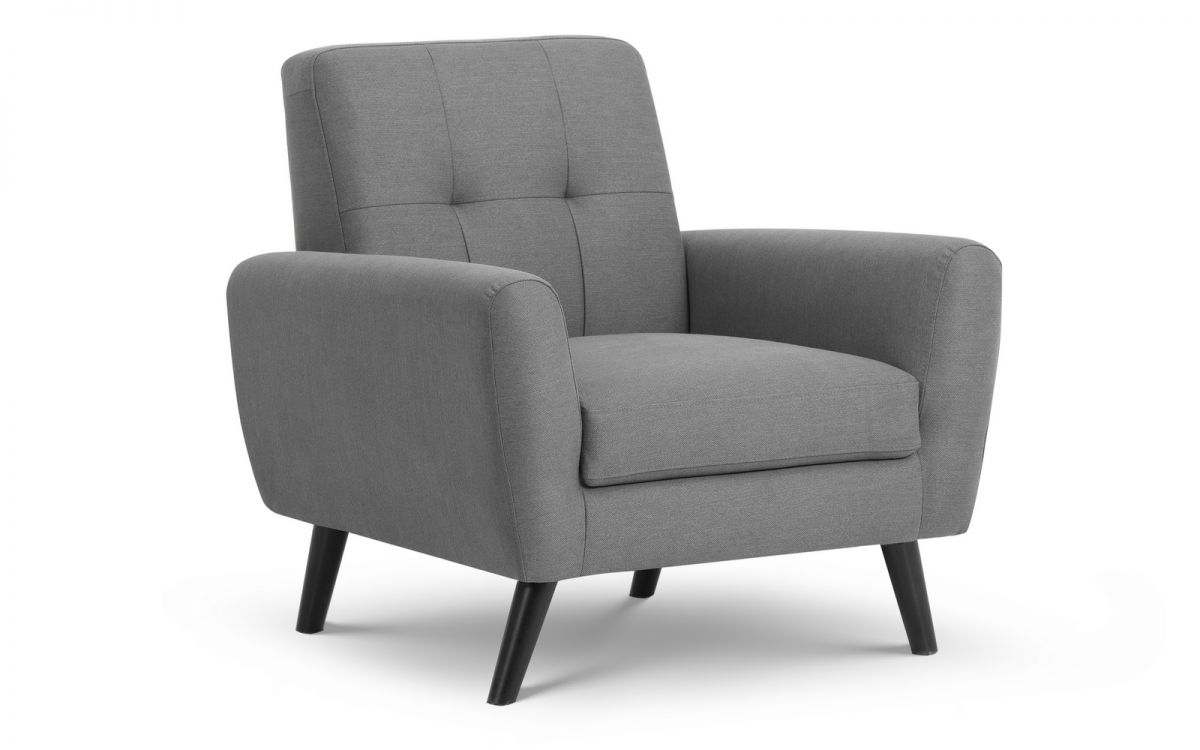 Julian Bowen Monza Compact Retro Chair Grey