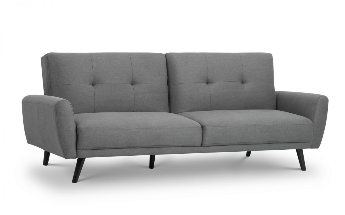 Julian Bowen Monza Fabric Sofa Bed Grey