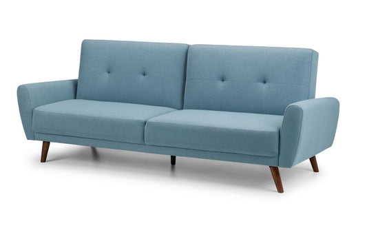 Julian Bowen Monza Fabric Sofa Bed Blue