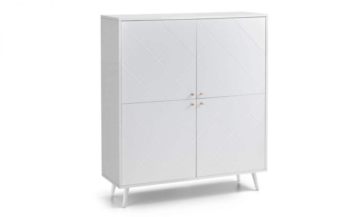 Julian Bowen Moritz White 4 Drawer Chest