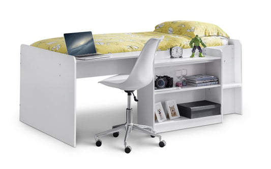 Julian Bowen Neptune Midsleeper Bed - White