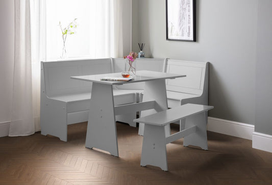 Julian Bowen Newport Corner Dining Set - Dove Grey