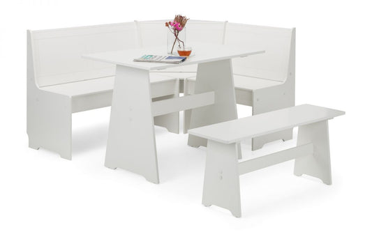 Julian Bowen Newport Surf White Corner Dining Set