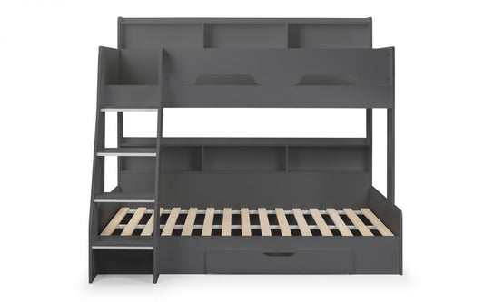 Julian Bowen Orion Triple Sleeper Bed - Anthracite