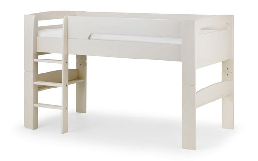 Julian Bowen Pluto Midsleeper Bed - Stone White