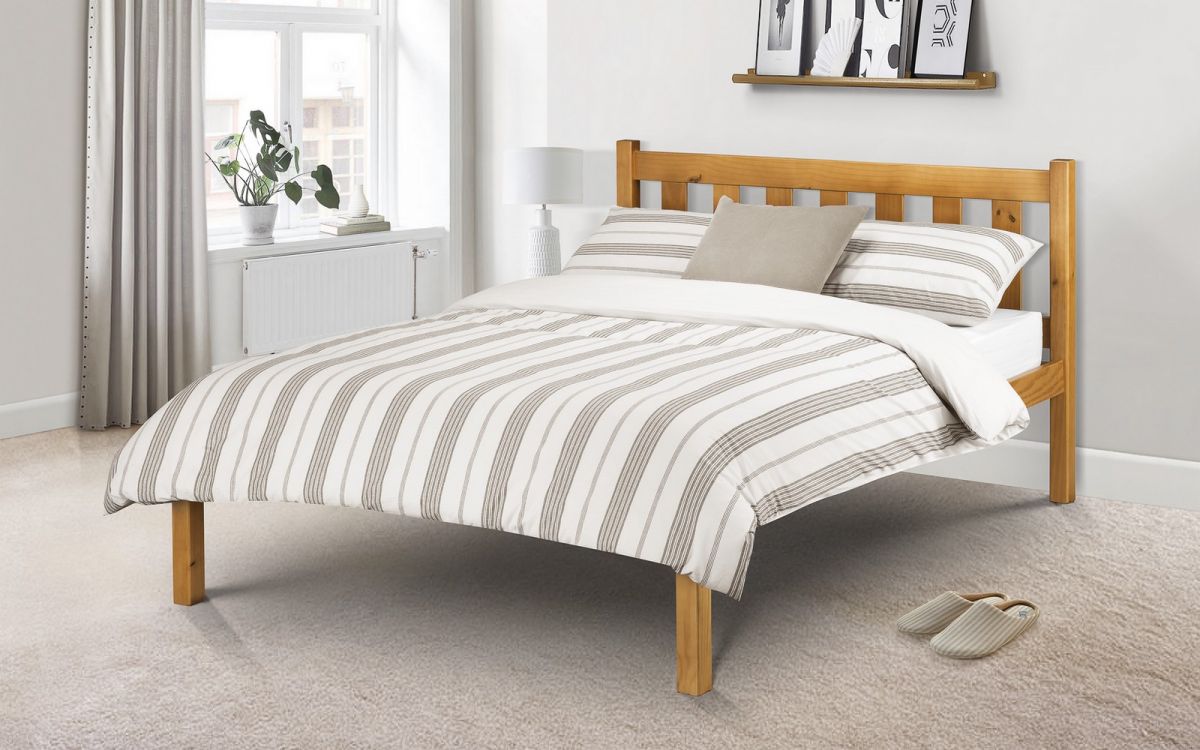 Julian Bowen Poppy Double Bed Solid Pine