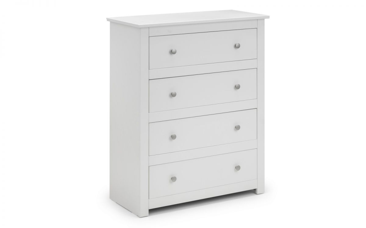 Julian Bowen Radley White 4 Drawer Chest