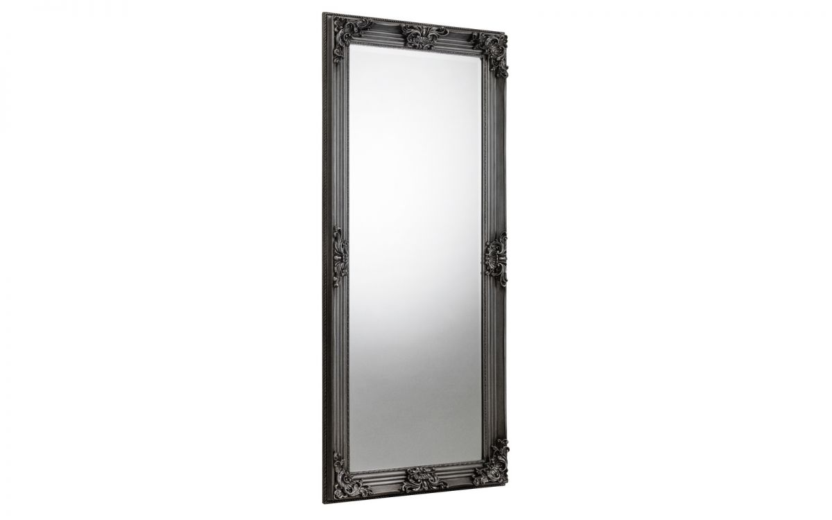 Julian Bowen Rococo Pewter Lean-to Dress Mirror