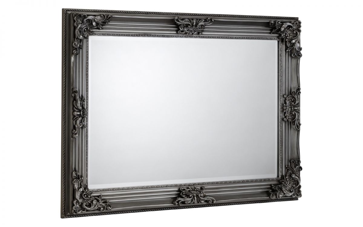 Julian Bowen Rococo Pewter Wall Mirror