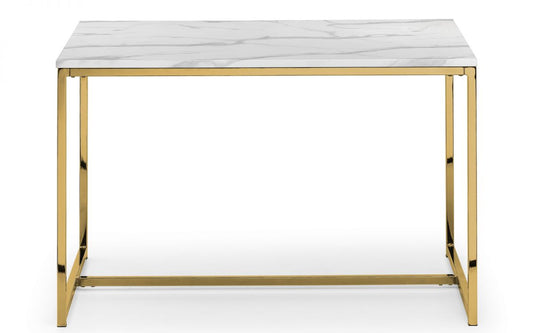 Julian Bowen Scala Gold Dining Table